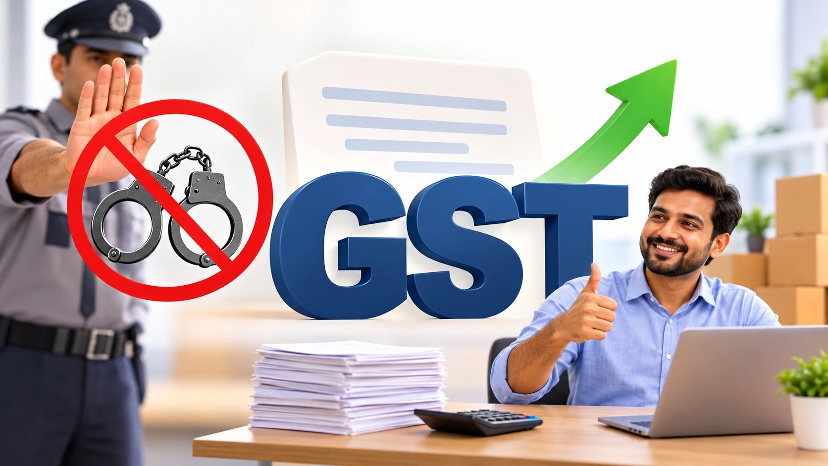 कारोबारियों को बड़ी राहत: GST में टैक्स अधिकारियों के गिरफ्तारी के अधिकार खत्म, प्रॉसिक्यूशन सीमा 5 करोड़ हुई