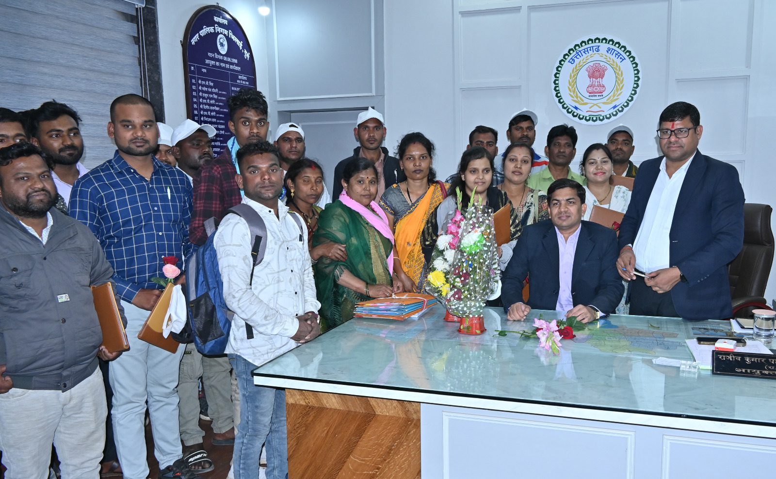 भिलाई निगम के 22 कर्मचारियों को अनुकंपा नियुक्ति की मिली सौगात