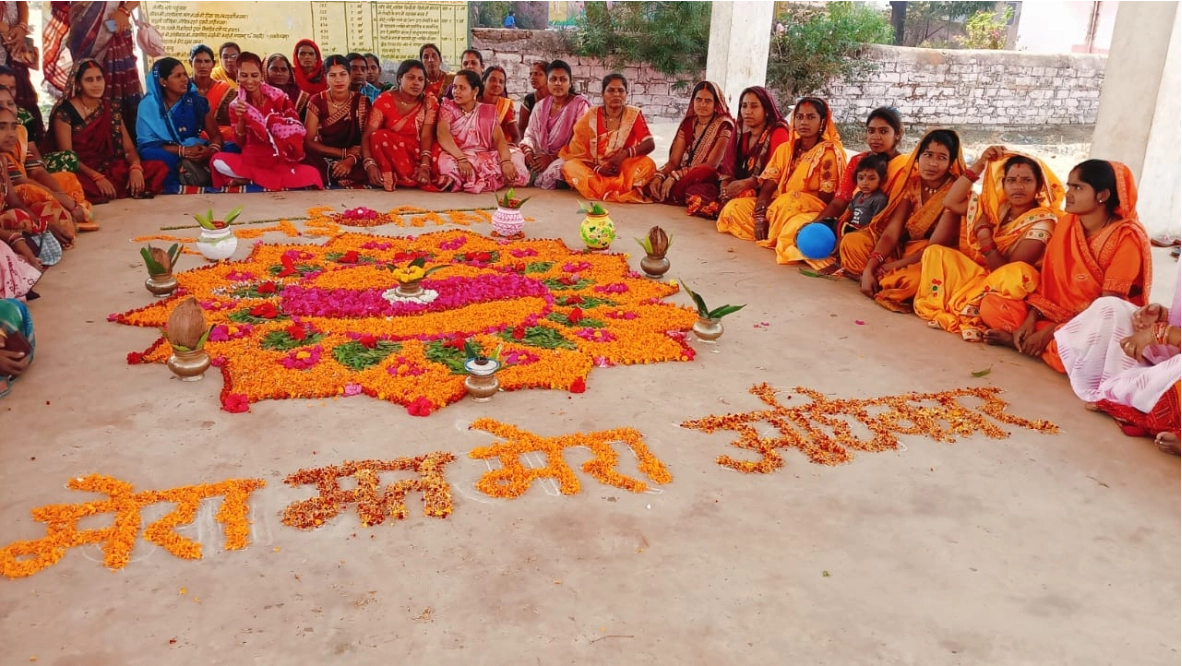 फूलों की रंगोली व कलश यात्रा के साथ ‘मोर मतदान-मोर अधिकार’ जन जागरूकता अभियान जारी